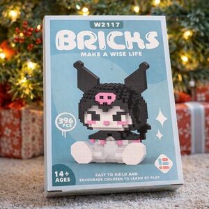 Kuromi Mini Building Blocks Figure Set – 396 Pieces | Cute Collectible |